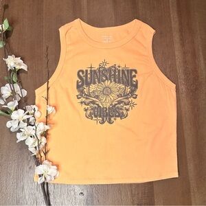 Homegirl Society Ceopped Tank Top size M orange